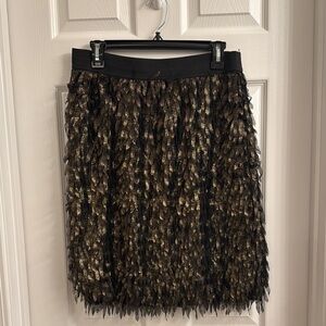 Black and Gold Shimmer Skirt